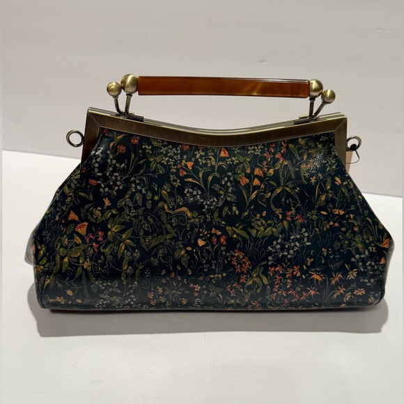 Patricia Nash Tuscan Field Collection Floral Patterned Crossbody W/Gold Accents - Picture 5 of 17